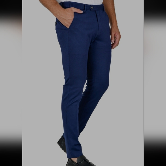 Barabas Men's Privilige 2 Pants Size 32 Navy Blue Slim Fit - Picture 8 of 8